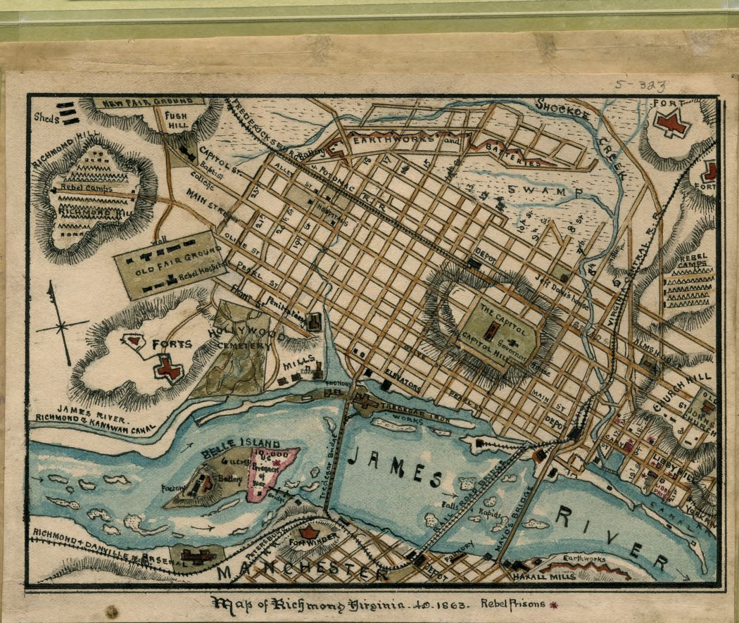 Richmond 1863 map