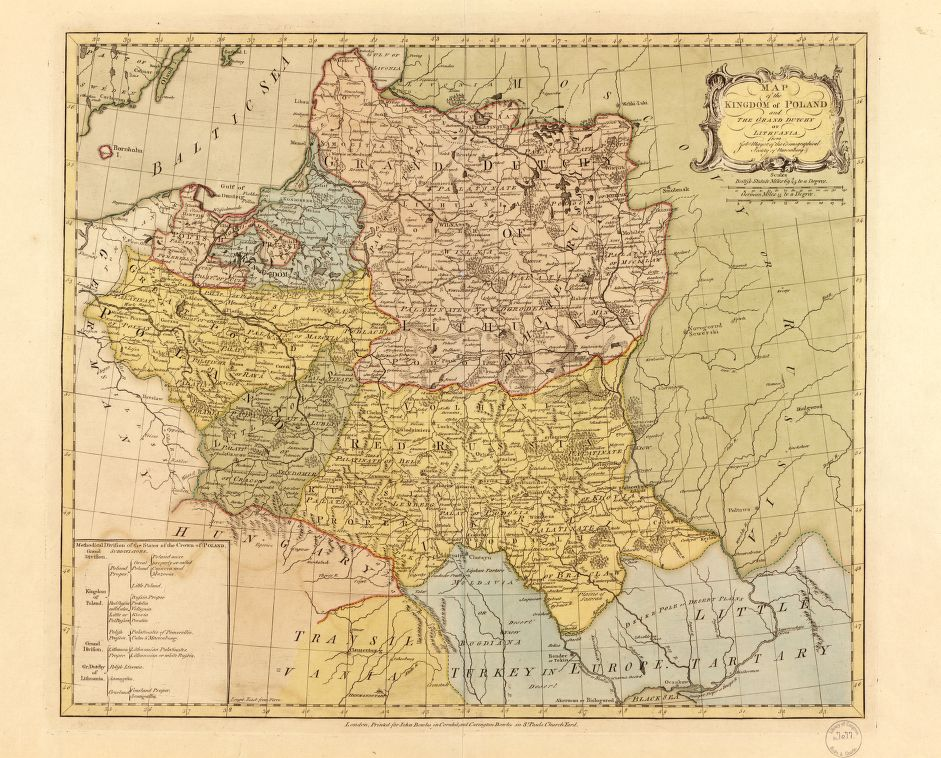 Map of the Kingdom of Poland: and the Grand Dutchy of Lithuania